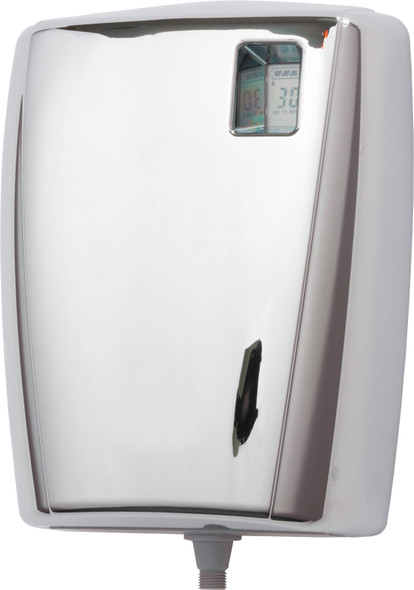 1818136 - Rubbermaid Unbranded AutoClean Dispenser with LCD - Chrome 1818136 - Rubbermaid Unbranded AutoClean Dispenser with LCD - Chrome
