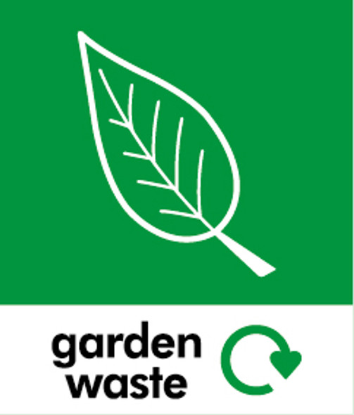 Small Waste Bin Sticker - Garden Waste - PC85GA Small Waste Bin Sticker - Garden Waste - PC85GA
