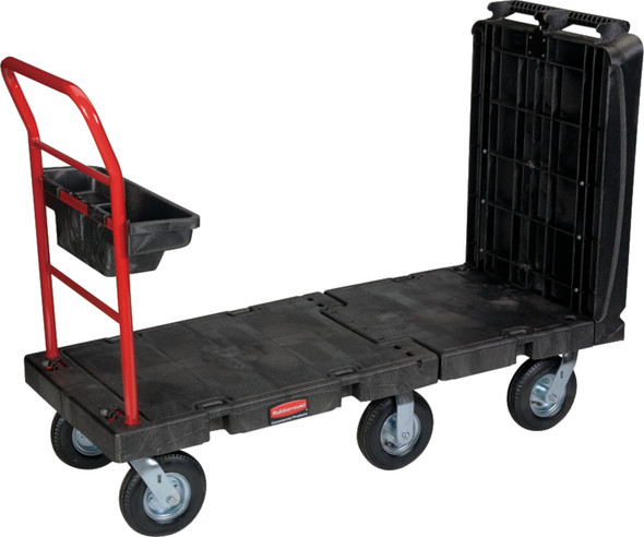 Rubbermaid Convertible Platform Truck with Pneumatic Wheels - U-Boat Configuration Rubbermaid Convertible Platform Truck with Pneumatic Wheels - U-Boat Configuration