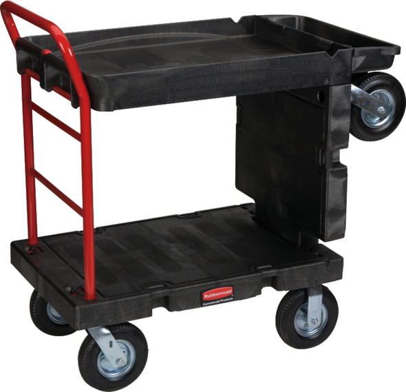 Rubbermaid Convertible Platform Truck with Pneumatic Wheels - Cart Configuration Rubbermaid Convertible Platform Truck with Pneumatic Wheels - Cart Configuration