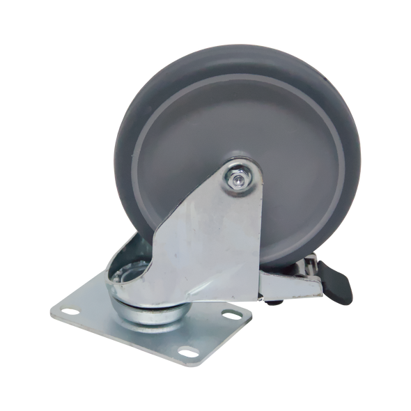 BZRA125GRSWB - Rubbermaid Compatible Replacement Swivel Castor with Brake