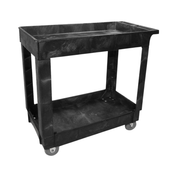 Rubbermaid Standard Utility Cart - Small - Black - FG9T6600BLA