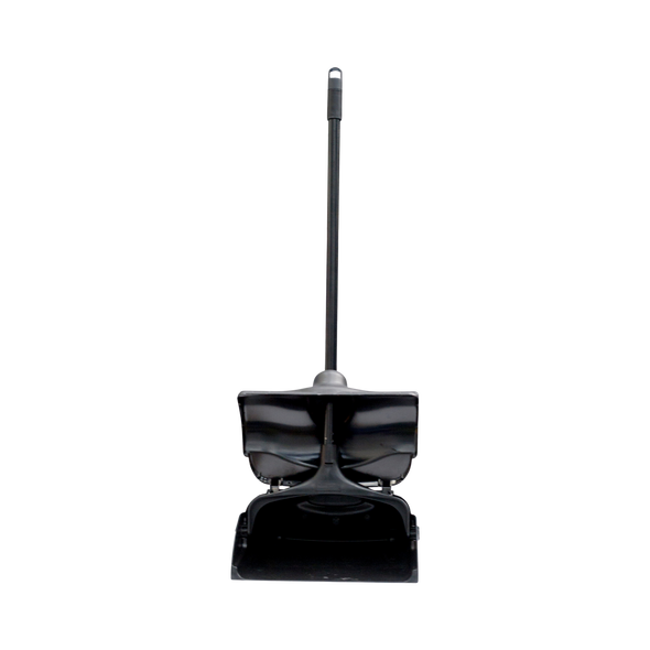 FG253200BLA - Rubbermaid Lobby Pro Dust Pan with Lid - Front