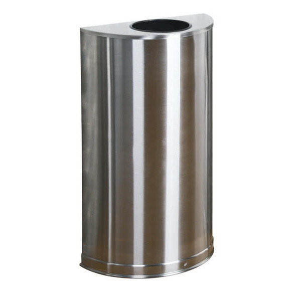 Rubbermaid Designer Half Round, Open Top With Plastic Liner 45 L Rubbermaid Designer Half Round, Open Top With Plastic Liner 45 L