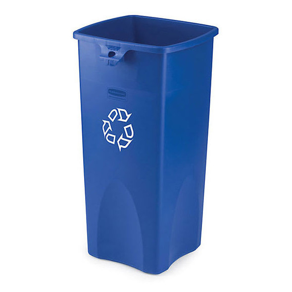 Rubbermaid Square Container - Recycling 87 L - Blue Rubbermaid Square Container - Recycling 87 L - Blue