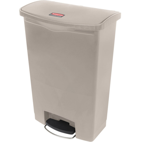 Rubbermaid Slim Jim 90L Resin Front Step Step-On Beige Rubbermaid Slim Jim 90L Resin Front Step Step-On Beige