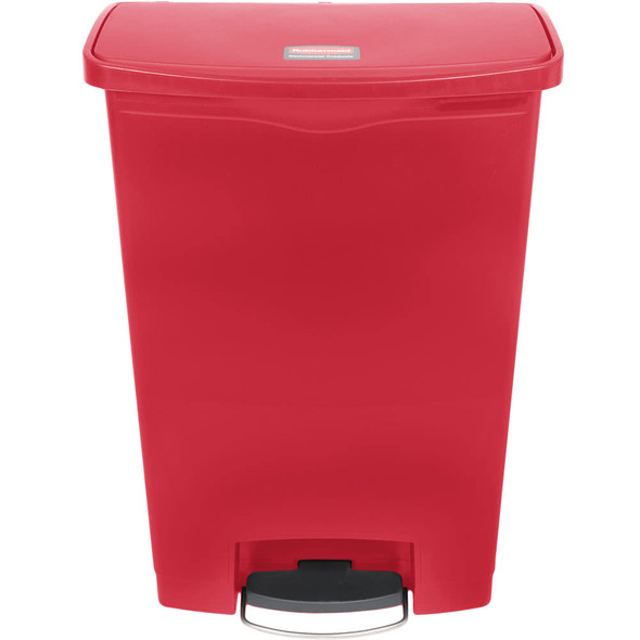 Rubbermaid Slim Jim 90L Resin Front Step Step-On Red Rubbermaid Slim Jim 90L Resin Front Step Step-On Red