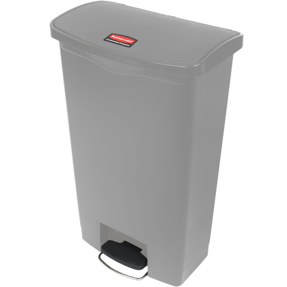 Rubbermaid Slim Jim 68L Resin Front Step Step-On Gray Rubbermaid Slim Jim 68L Resin Front Step Step-On Gray