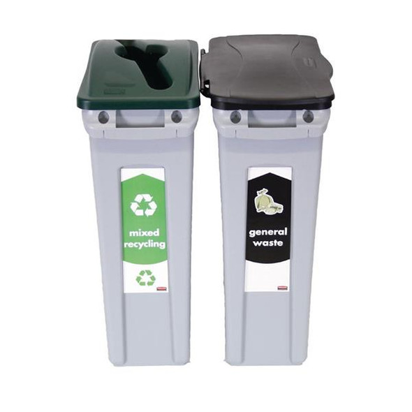 Rubbermaid Two Stream Slim Jim Starter Pack Rubbermaid Two Stream Slim Jim Starter Pack