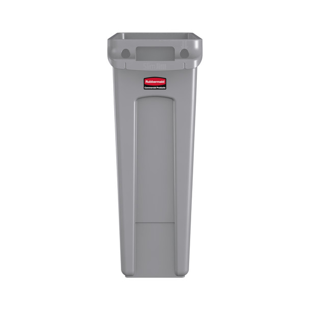 FG354060GRAY - Rubbermaid Slim Jim with Venting Channels - 87 Ltr - Grey