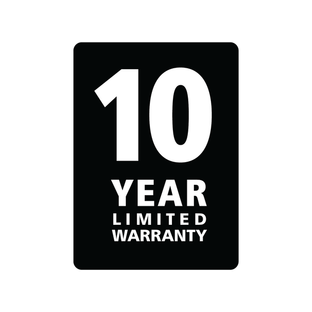 Rubbermaid 10-Year Warranty Mark