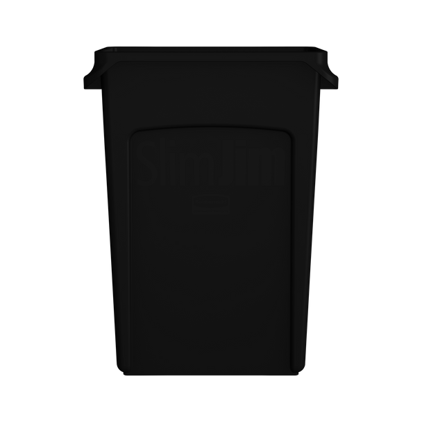Rubbermaid FG354060BLA - Slim Jim with Venting Channels - 87 Ltr - Black Rubbermaid FG354060BLA - Slim Jim with Venting Channels - 87 Ltr - Black