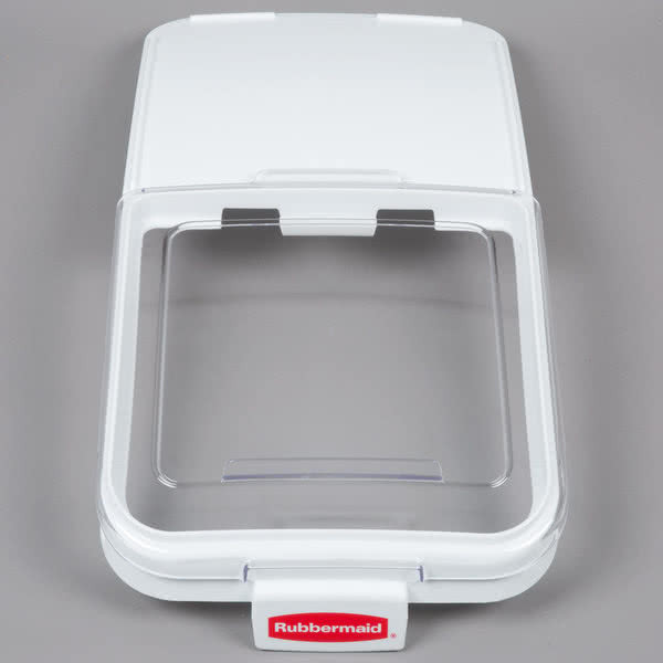 Rubbermaid Sliding Lid With 0.9 L Scoop For FG360288WHT Ingredient Bin