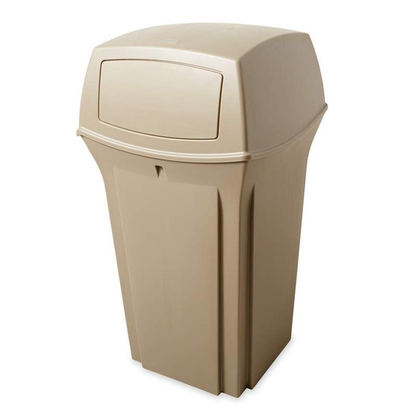 Rubbermaid Ranger Container with Two Doors - 132.5 Ltr - Beige