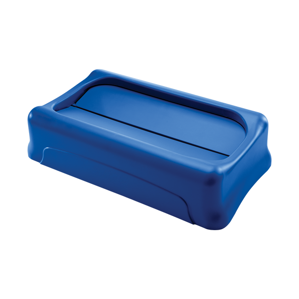 Rubbermaid Slim Jim Swing Lid - Blue - FG267360BLUE