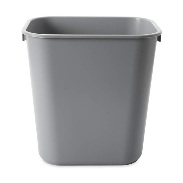 Rubbermaid Rectangular Wastebasket - 12.9 Ltr - Grey