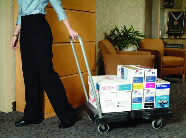 Rubbermaid Triple Trolley - Black