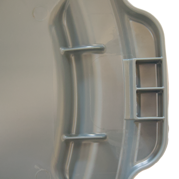 Close-Up of Underside of Lid Handle and Snap-On Lock