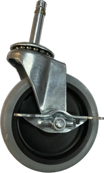 R050281B - Rubbermaid Swivel Caster with Brake and Plastic Lug - Single Wheel