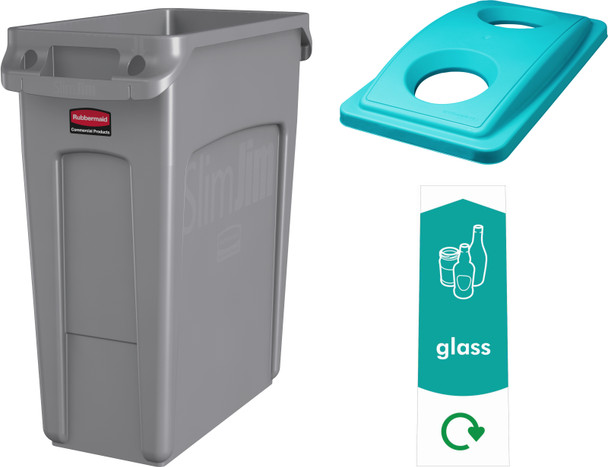 BNSC60G - Soho Recycling Bin - 60 Ltr - Glass