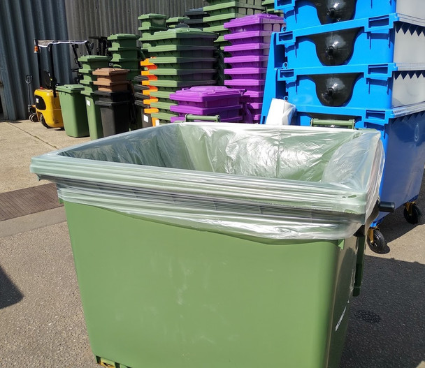 Bin Liners - 660/770 Ltr - Roll of 125 - Clear
