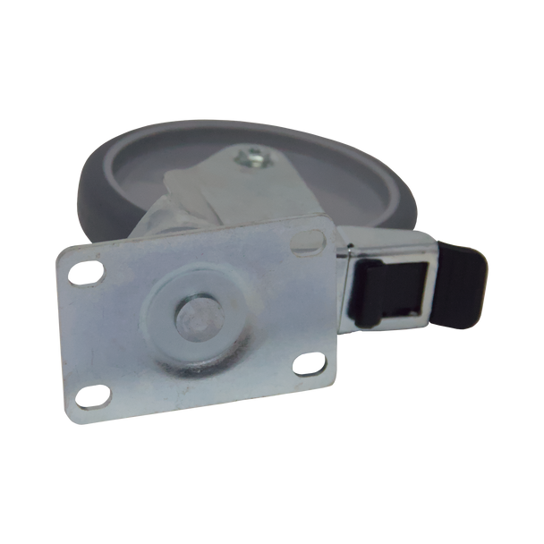 125mm Swivel Castor with Brake that Offers Compatibility with Some Rubbermaid Carts