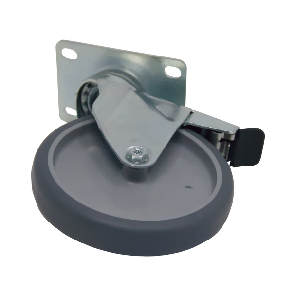 125mm Rubbermaid Compatible Swivel Castor with Brake