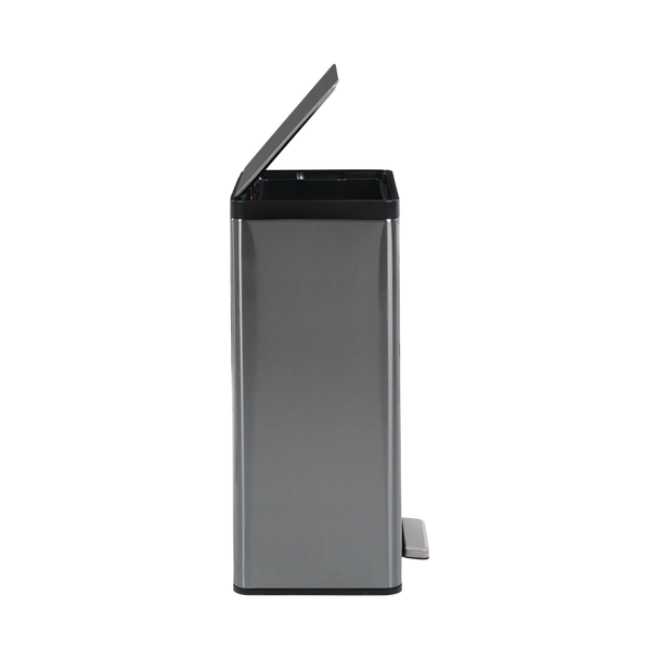 Profile Image of the Rubbermaid Elite Pedal Bin with it's Lid Half Open