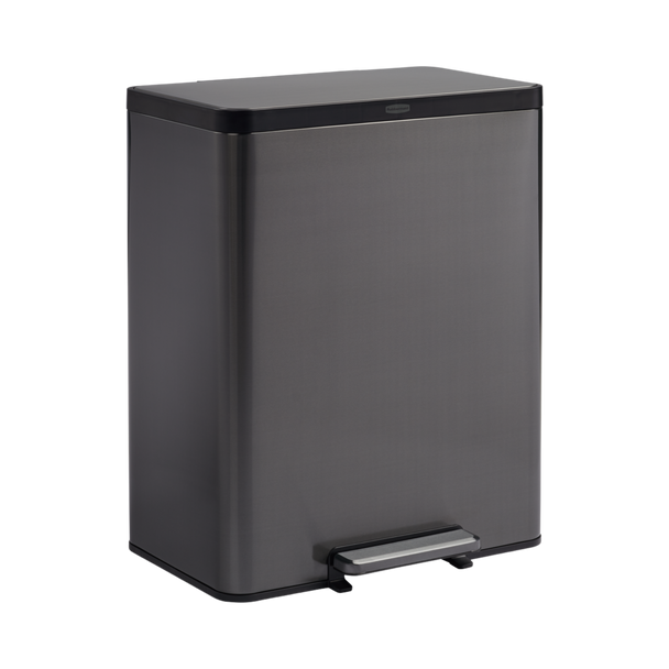 Rubbermaid Elite Dual Stream Pedal Bin - 60 Ltr - Charcoal - 2145985