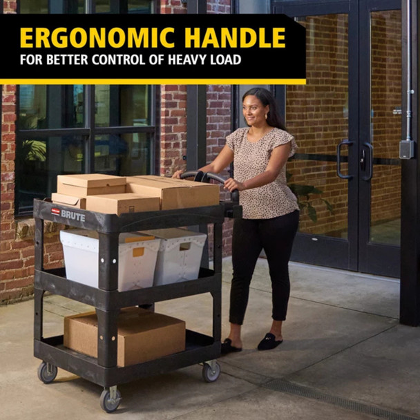 Ergonomically designed handle provides greater control and safer handling