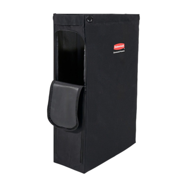 Rubbermaid Side-Load Linen Bag with Zipper Open
