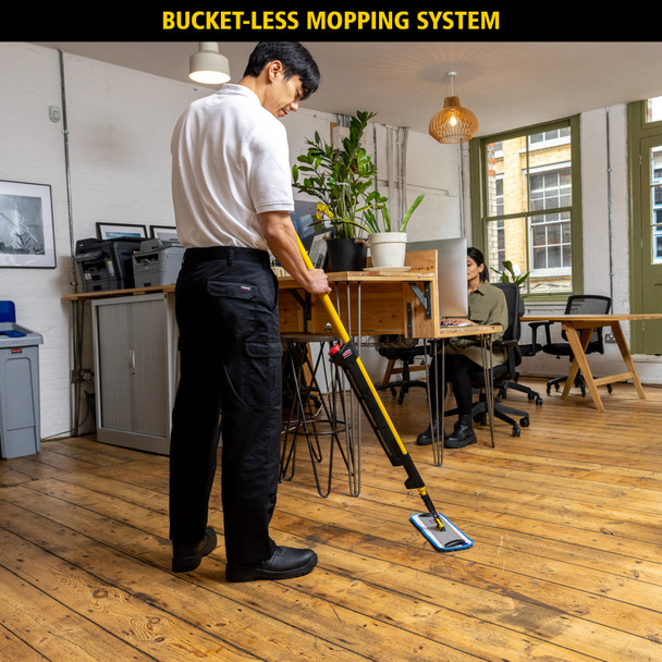 Rubbermaid FGQ96958YL00 - HYGEN PULSE Mopping Kit - Yellow - Bucketless Mopping for Hard Floors Rubbermaid FGQ96958YL00 - HYGEN PULSE Mopping Kit - Yellow - Bucketless Mopping for Hard Floors