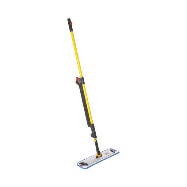 Rubbermaid HYGEN PULSE Mop Fitted with Microfibre Pad & Facing Right Rubbermaid HYGEN PULSE Mop Fitted with Microfibre Pad & Facing Right