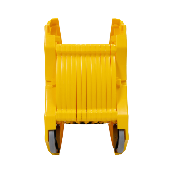 Rubbermaid FG9S1100YEL - Mobile Safety Barrier - Bottom Showing Wheels