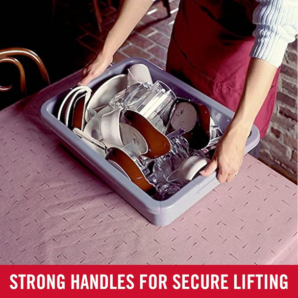 Strong handles for secure lifting and carrying