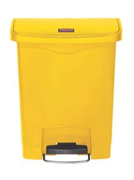 Rubbermaid Slim Jim 30L Resin Front Step Step-On Yellow