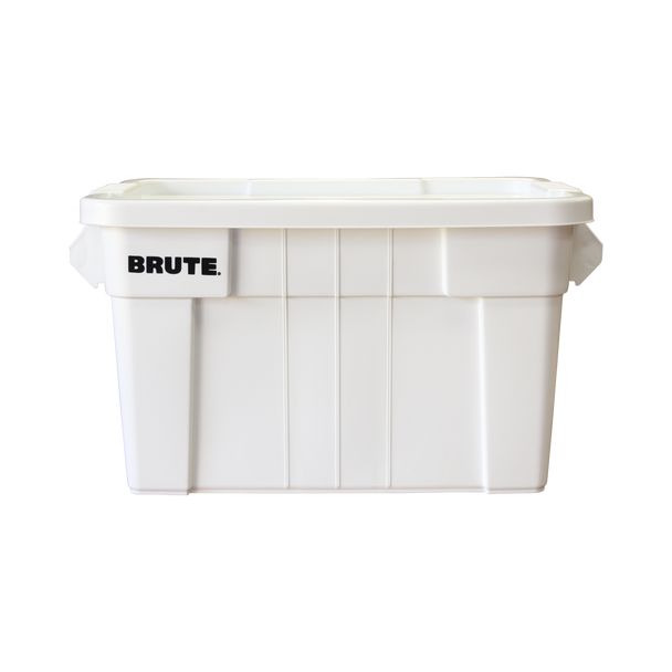Rubbermaid BRUTE Tote with Lid - 75.5 Ltr - White - FG9S3100WHT