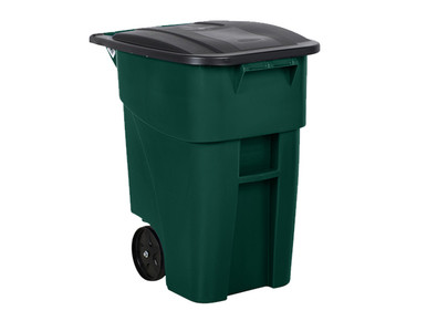Rubbermaid BRUTE Rollout Container - 189 Ltr - Green - Rubbermaid Products