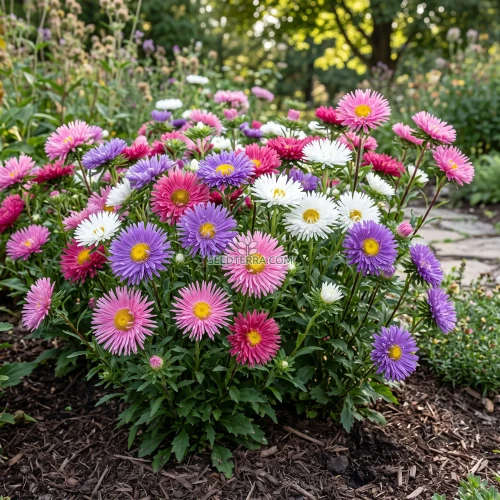 Aster Starlight Mix Seeds - Callistephus Chinensis