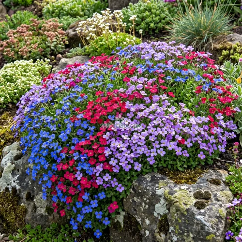 Aubrieta Rock Cress Cascade Mix Seeds - Aubrieta Hybrida Superbissima