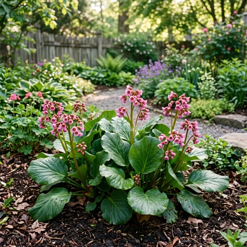Bergenia Heartleaf Pigsqueak Seeds - Bergenia Cordifolia