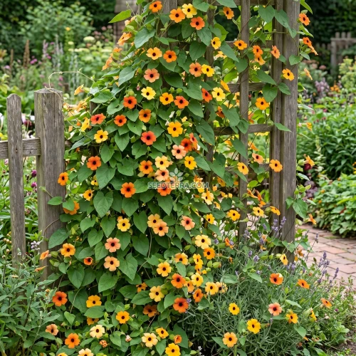 Black Eyed Susan Vine Seeds - Thunbergia Alata