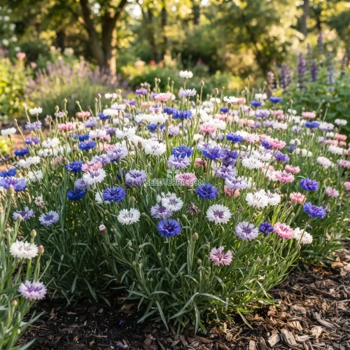 Cornflower Bachelor's Button Polka Dot Mix Dwarf Seeds - Centaurea Cyanus