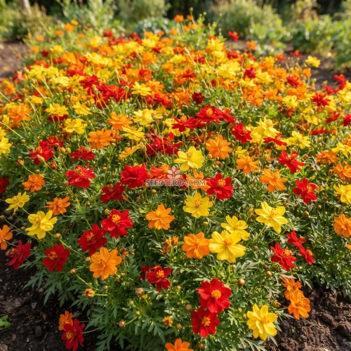 Cosmos Sulphur Ladybird Mix Dwarf Seeds - Cosmos Sulphureus