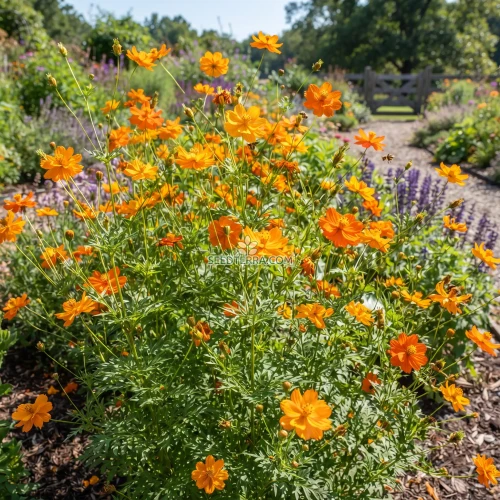 Cosmos Sulphur Orange Tall Seeds - Cosmos Sulphureus