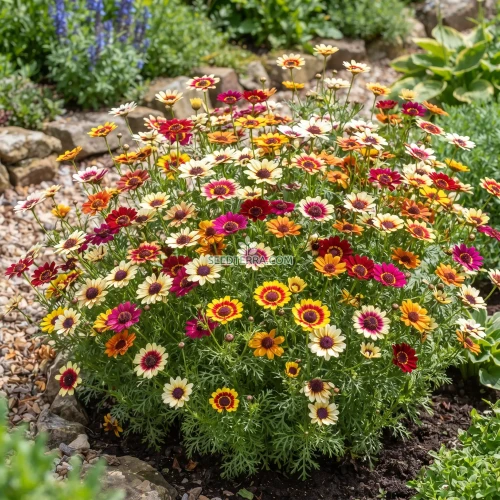 Daisy Painted Rainbow Mix Seeds - Chrysanthemum Carinatum