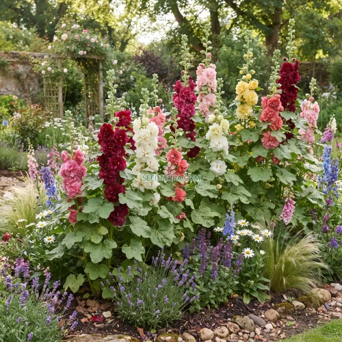 Hollyhock Chater’s Double Mix Seeds - Alcea Rosea