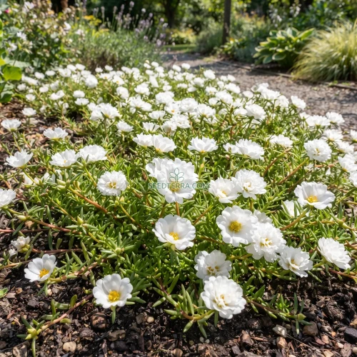 Moss Rose White Seeds - Portulaca Grandiflora