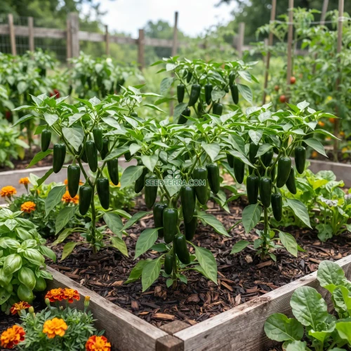 Pepper Hot Early Jalapeno Non GMO Seeds - Capsicum Annuum