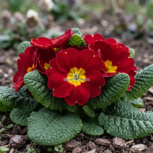 Primrose English Accord Scarlet Red Seeds - Primula Vulgaris